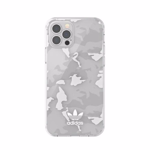 Adidas OR SnapCase Camo iPhone 12/12 Pro läpinäkyvä/valkoinen 43705