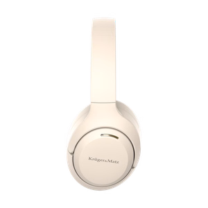 Krüger&Matz F8A langattomat vastamelukuulokkeet, beige