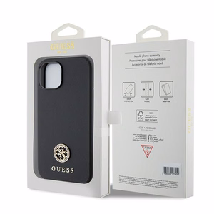 Guess GUHCP15MPS4DGPK iPhone 15 Plus 6.7" black/black hardcase Strass Metal Logo