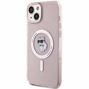 Karl Lagerfeld Suojakuori iPhone 15 Plus 6,7 KLHMP15MHFCCNOP vaaleanpunainen HC MagSafe IML C