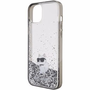 Karl Lagerfeld suojakuori iPhone 15 Plus 6,7 KLHCP15MLKCNSK läpinäkyvä HC LIQ. GLITTER C