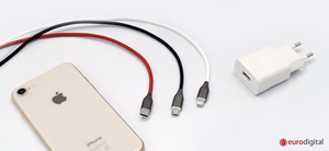 Silikonikaapeli USB - Micro USB (valkoinen, 1 m)