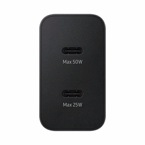 Samsung Power Adapter Duo EP-T5020XBEGEU verkkolaturi 2x USB-C 50W - musta