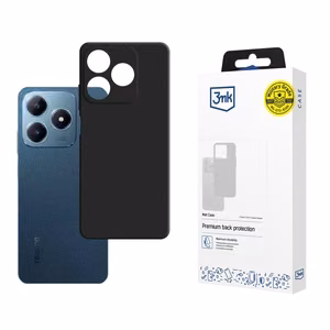 3mk Matt Case Realme C63:lle - musta