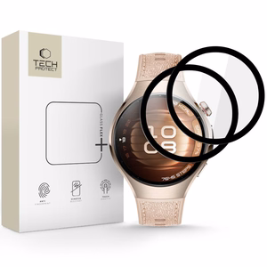 Tech-Protect Glass Flex+ 2-pack hybridilasi Huawei Watch 5 46 mm:lle - musta