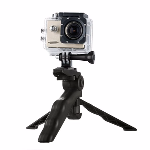 Kiinnike minijalustalla GoPro SJCAM -toimintakameroille - musta