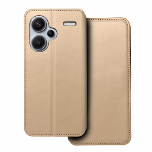 Dual Pocket Book Läppäsuojakuori Xiaomi Redmi NOTE 13 PRO PLUS 5G kultainen