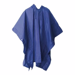 Lifetime-sadeponcho, 130 × 100 cm, sininen