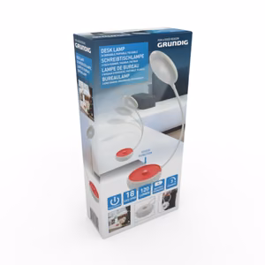 Grundig taitettava LED-pöytävalaisin, 15 cm, oranssi