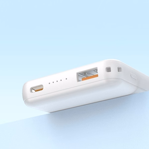 Dudao K14S Magnetic Power Bank 20W 5000mAh 1x USB-A 1x USB-C - White