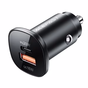 Acefast car charger 38W USB Type C / USB, PPS, Power Delivery, Quick Charge 3.0, AFC, FCP black (B1 black)