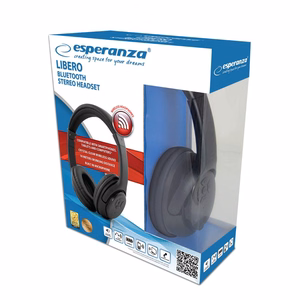 Esperanza Libero EH163K kuulokemikrofoni langaton pääpanta musiikki Mini-USB Bluetooth musta