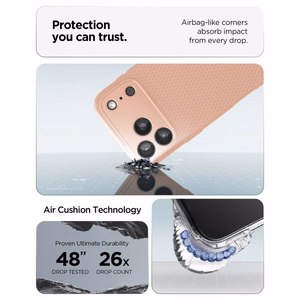 Spigen Liquid Air -suojakuori iPhone 18 Pro Max / 17 Pro Max -malleille, vaaleanpunainen