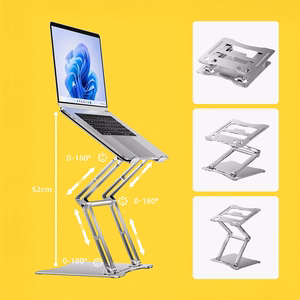 Wozinsky WRS-CPY75DSS Aluminum Laptop and Tablet Stand + Free Smartphone Stand - Silver