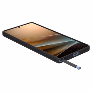 Spigen Liquid Air suojakuori Samsung Galaxy S25 Ultra -puhelimelle matta musta