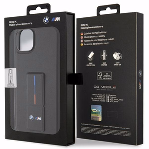 BMW Grip Stand Hot Stamp Case for iPhone 14 Plus / 15 Plus - Black