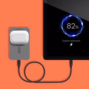 Krüger&Matz magneettinen langaton varavirtalähde, 5000 mAh, harmaa