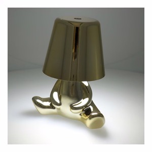 Pöytälamppu yöpöydälle GOLD MAN Art Deco istuva (versio 7) MLTL