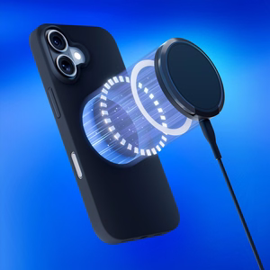 3mk Hardy Silicone MagCase Suojakuori iPhone 16 Plus:lle - harmaa