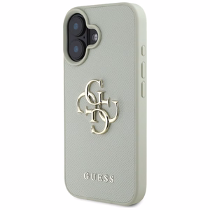 Guess Grained Big 4G Logo Small Classic Logo suojakuori iPhone 16:lle - vihreä
