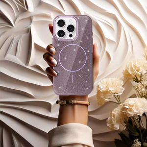 MagSafe Slim Shiny Suojakuori iPhone 13 Pro:lle violetti