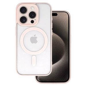Acrylic Color MagSafe Suojakuori iPhone 16 Pro:lle vaaleanpunainen