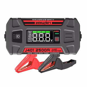 Lokithor J401 apukäynnistin / booster 2500A + varavirtalähde 20000mAh + taskulamppu, 4-in-1 laite