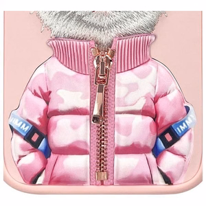 NIMMY Suojakuori COOL&CUTE 2.0 Kissa iPhone 16:lle vaaleanpunainen