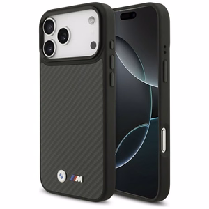 BMW Suojakuori iPhone 17 Pro Max:lle MagSafe-yhteensopiva BMHMP17X24CFMMK (Kevlar Matt) musta
