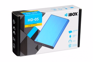 iBox HD-05 HDD/SSD enclosure Blue 2.5"