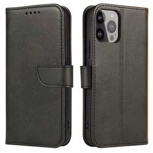 Magnet Suojakuori Xiaomi Redmi A1+:lle lompakkokotelo jalustalla musta