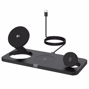 FORCELL F-ENERGY MagNetix 3w1 Qi2 20,5W langaton laturi MagSafe-yhteensopiva musta