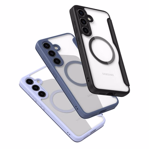 Dux Ducis Skin X Pro -suojakuori Samsung S24+:lle magneettisormuksella ja läpällä - musta