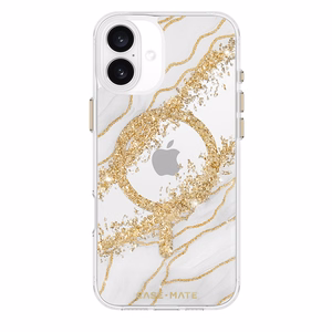 Case-Mate Karat MagSafe suojakuori iPhone 16 Plus -laitteelle, Granite -kuvioinen