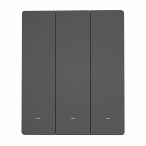 SONOFF M5-3C-80 älykäs Wi-Fi-seinäkytkin (3-kanavainen, kehykseen, grafiitti)