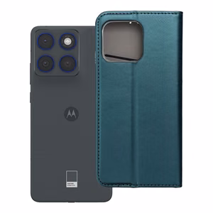 SMART MAGNETO Book kuori Motorola Edge 70:lle - tummanvihreä
