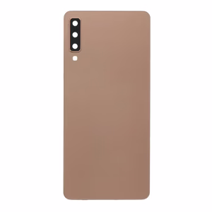 Takakuori Samsung A750 A7 2018:lle kultainen (kameralasilla) OEM