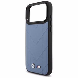 BMW M Quilted Logo MagSafe Suojakuori iPhone 17 Pro Maxille - sininen