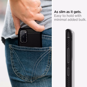 Spigen Rugged Armor kotelo Samsung Galaxy S20 FE:lle - Matta musta