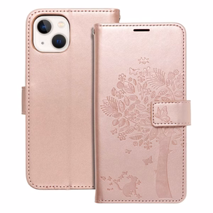 MEZZO-kirjakotelo IPHONE 13 puukuvio ruusukulta