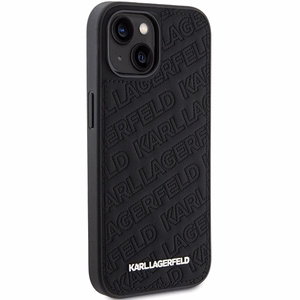 Karl Lagerfeld Quilted K Pattern Suojakuori iPhone 15 Plus / 14 Pluslle - musta