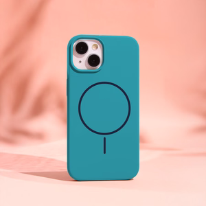Silicone Thin Mag kotelo iPhone 17 6,3" turkoosi