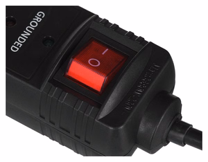 EnerGenie SPF5-C-5 -ylijännitesuoja, 5 pistorasiaa, 250 V, 1,5 m, musta