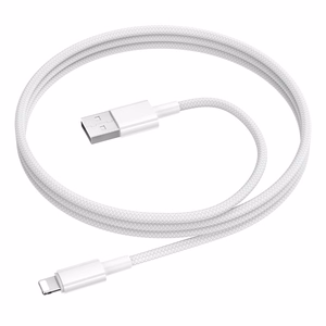 USB-kaapeli Borofone BX117 USB-A – Lightning 1,0 m valkoinen
