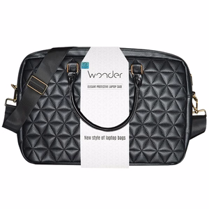 Wonder Briefcase Laptop 15-16 inches pico quilted black