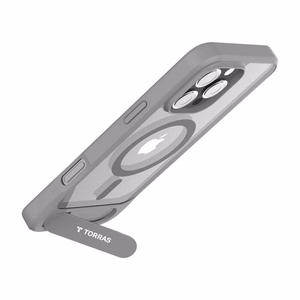 Torras Pstand-sarjan kotelo iPhone 16 Pro Max (harmaa)