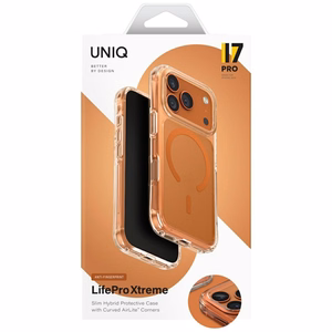 Uniq LifePro Xtreme Magclick Charging Suojakuori iPhone 17 Pro:lle - Oranssi