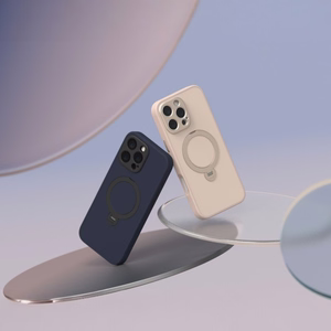 Moshi Kameleon MagSafe suojakuori iPhone 16 Pro Max -laitteelle, jalustatoiminnolla, Shell Pink -värinen