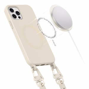 Tech-Protect MagNecklace MagSafe Suojakuori iPhone 12 / 12 Pro:lle - beige