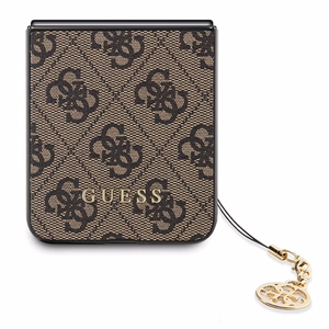 Guess 4G Charms Collection case for Samsung Galaxy Z Flip 5 - brown